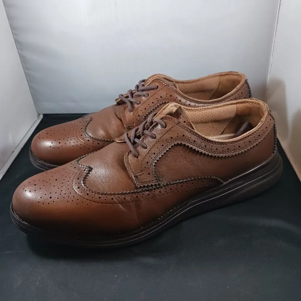 Kuru Men's Oxford Shoes Size 11 Warhol Wingtip Brown Leather